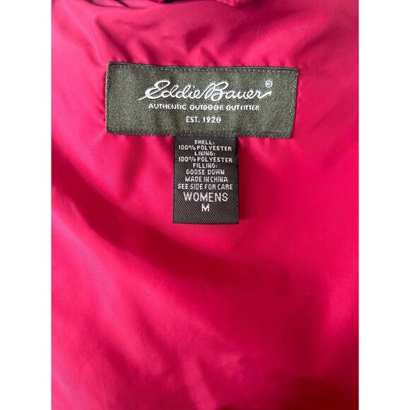 Eddie Bauer Quilted Red Down Fill Vest - Picture 6 of 8